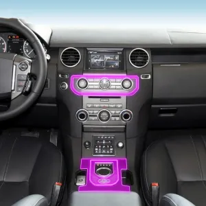 Car Interior Center Console Transparent TPU Protective Film Anti-Scratch Film PPF Film,for Landrover Discovery 4 2017-2023