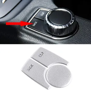 Car Multimedia Button Trim Cover Sticker for A B CLA GLA Class W176 W246 C117 X156 (Style E)