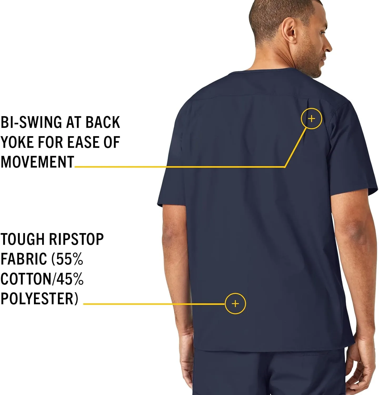 Carhartt Men's Ripstop Multi-Pocket Scrub Top