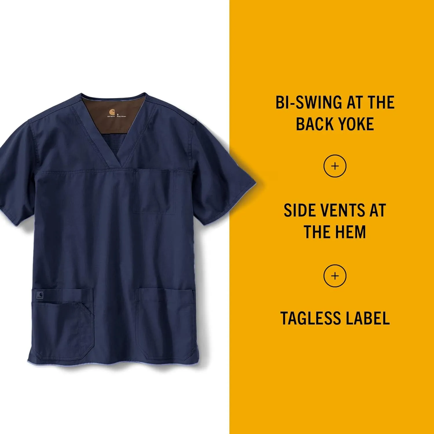 Carhartt Men's Ripstop Multi-Pocket Scrub Top