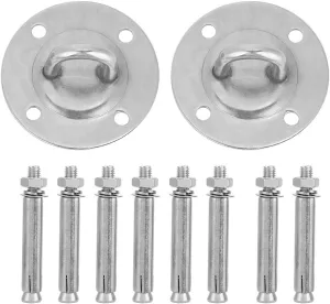 Ceiling Bolts, 3.5x1.6in Heavy Duty Stainless Steel Wall Anchor Ceiling Mount Hooks Fixed Disc Yoga Hammock Hanging Kit
