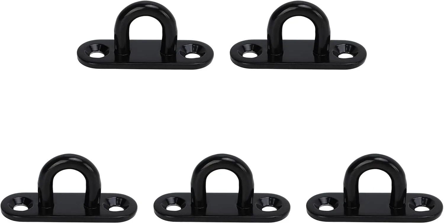 Ceiling Hooks Pad Eyes Plate,Stainless Steel Marine Hardware Pad Eye Hook (8mm)