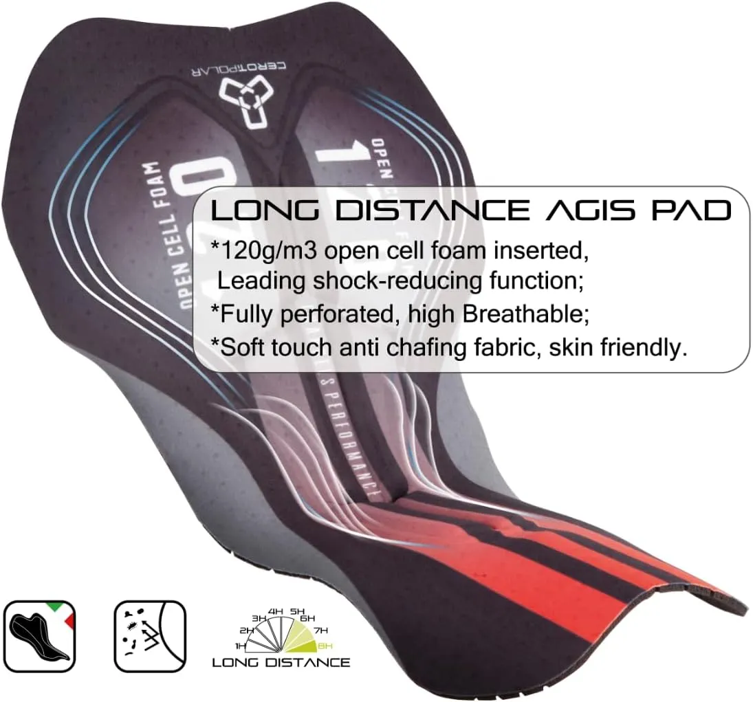 CEROTIPOLAR Men's Bathroom Access Cycling Bibs Shorts Padded，Gravel Bike Biking bib Shorts Bicycle Shorts UPF50 