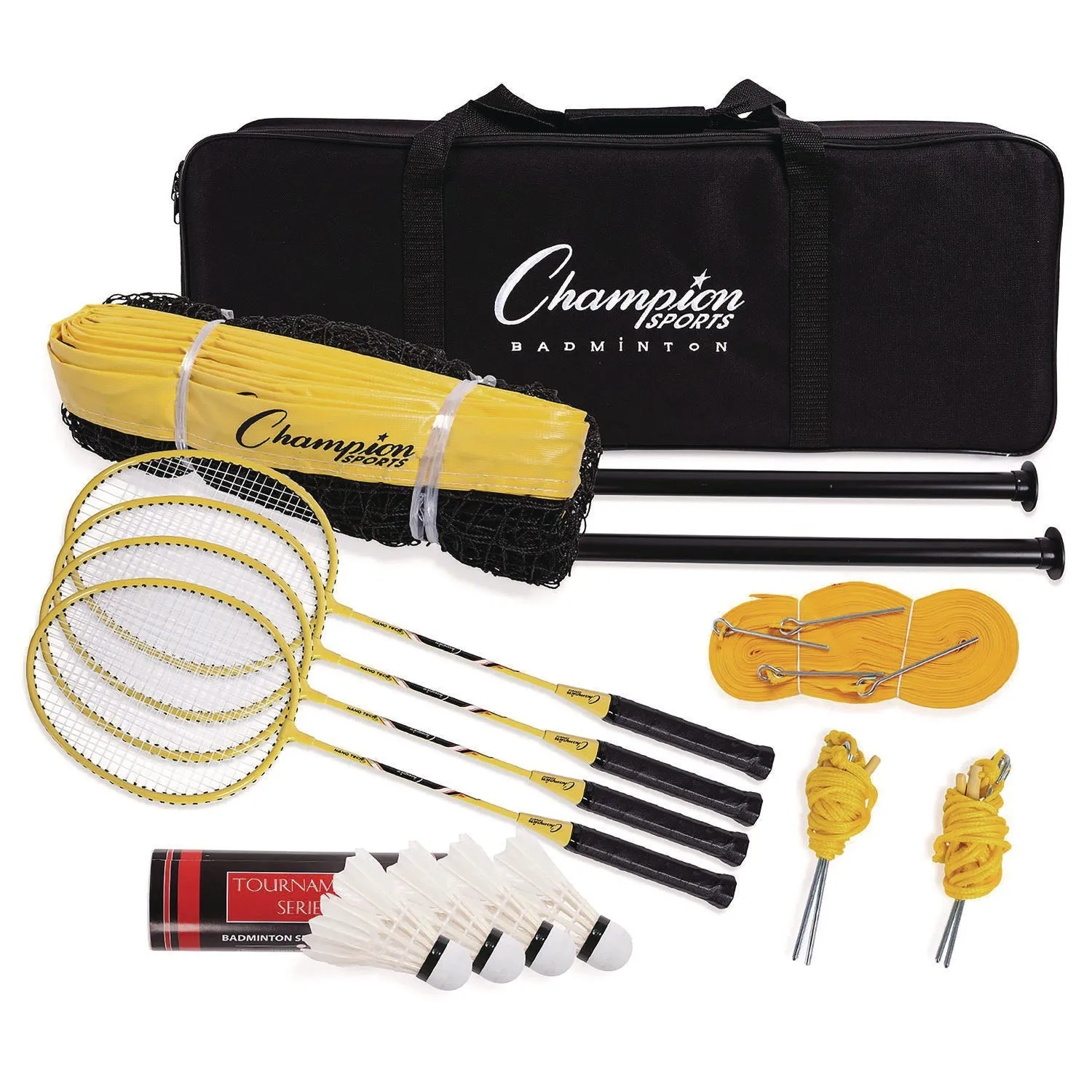 Champion Sports Deluxe Badminton Tournament Set, 28" x 11"
