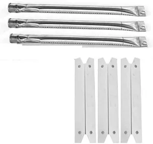 Charmglow 810-7600-S Gas Barbecue Grill Replacement Kit - 3 Stainless Steel Burners and 3 Stainless Heat Plates