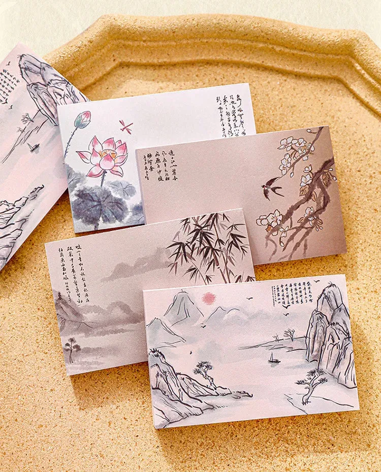 Chinese Style Memo Pad Note DIY Notepad Diary Stationery for Scrapbooking Office School Supplies