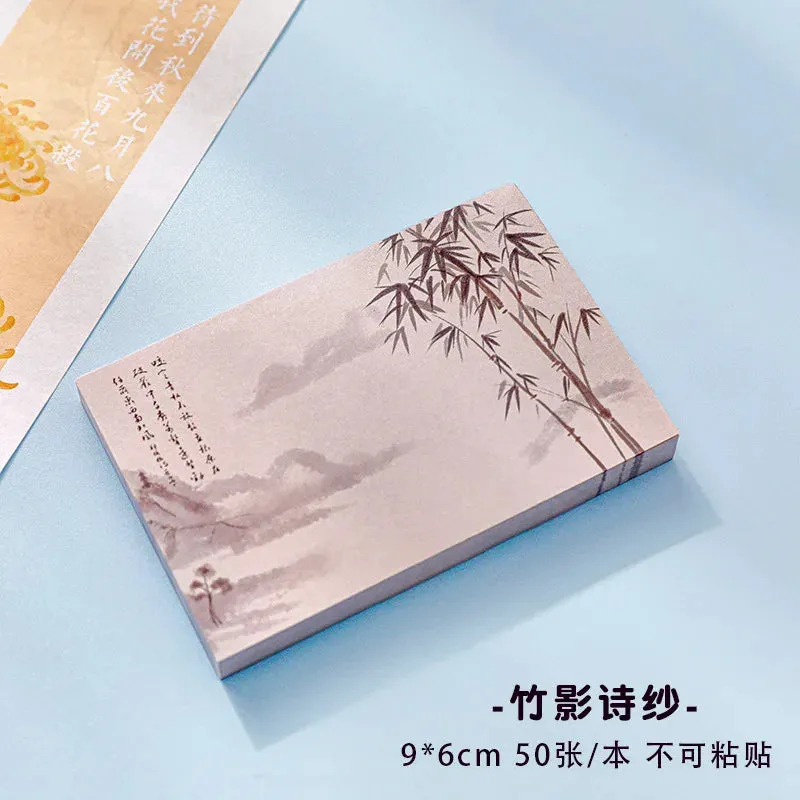 Chinese Style Memo Pad Note DIY Notepad Diary Stationery for Scrapbooking Office School Supplies