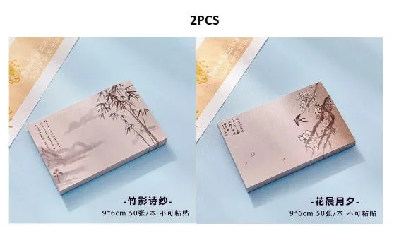 Chinese Style Memo Pad Note DIY Notepad Diary Stationery for Scrapbooking Office School Supplies