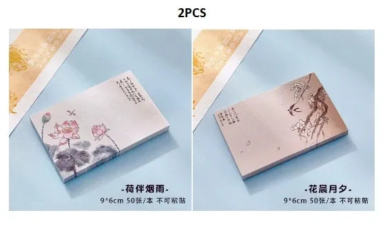 Chinese Style Memo Pad Note DIY Notepad Diary Stationery for Scrapbooking Office School Supplies