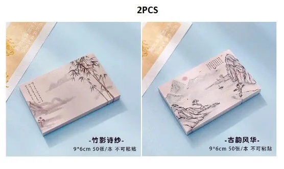 Chinese Style Memo Pad Note DIY Notepad Diary Stationery for Scrapbooking Office School Supplies