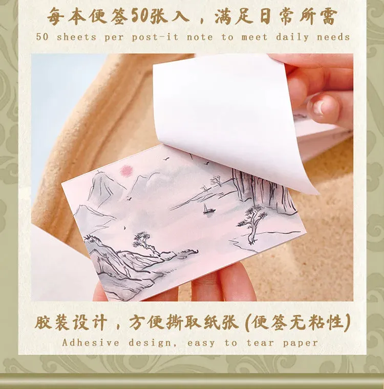 Chinese Style Memo Pad Note DIY Notepad Diary Stationery for Scrapbooking Office School Supplies