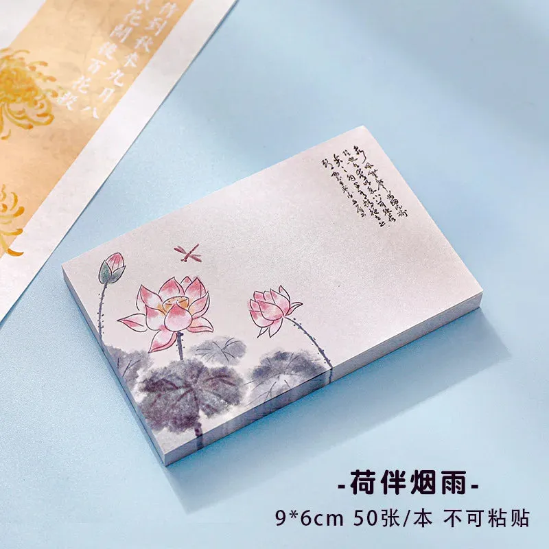 Chinese Style Memo Pad Note DIY Notepad Diary Stationery for Scrapbooking Office School Supplies