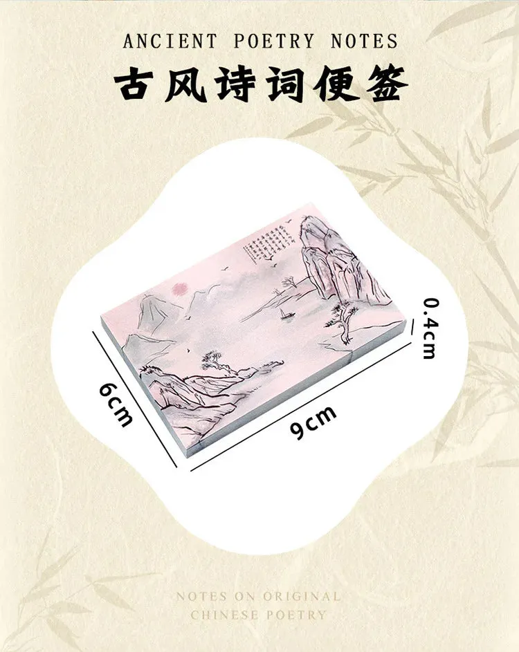 Chinese Style Memo Pad Note DIY Notepad Diary Stationery for Scrapbooking Office School Supplies