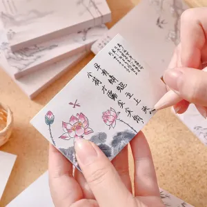 Chinese Style Memo Pad Note DIY Notepad Diary Stationery for Scrapbooking Office School Supplies