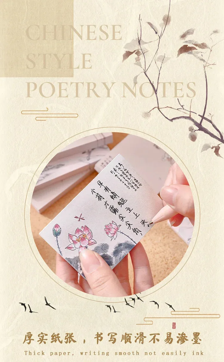Chinese Style Memo Pad Note DIY Notepad Diary Stationery for Scrapbooking Office School Supplies