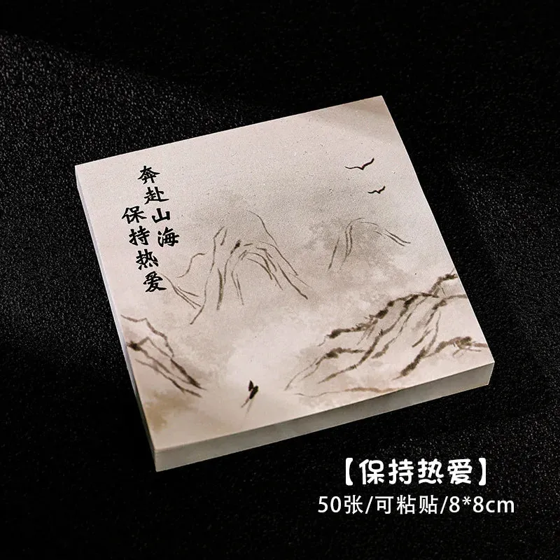 Chinese Style Memo Pad Note DIY Notepad Diary Stationery for Scrapbooking Office School Supplies