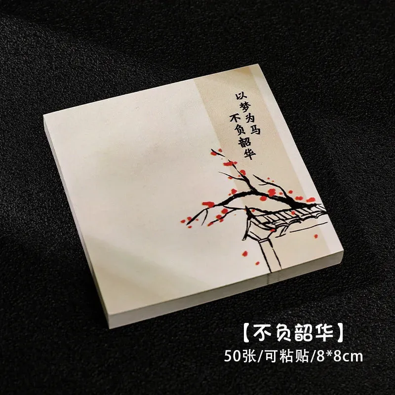 Chinese Style Memo Pad Note DIY Notepad Diary Stationery for Scrapbooking Office School Supplies