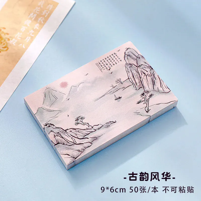 Chinese Style Memo Pad Note DIY Notepad Diary Stationery for Scrapbooking Office School Supplies