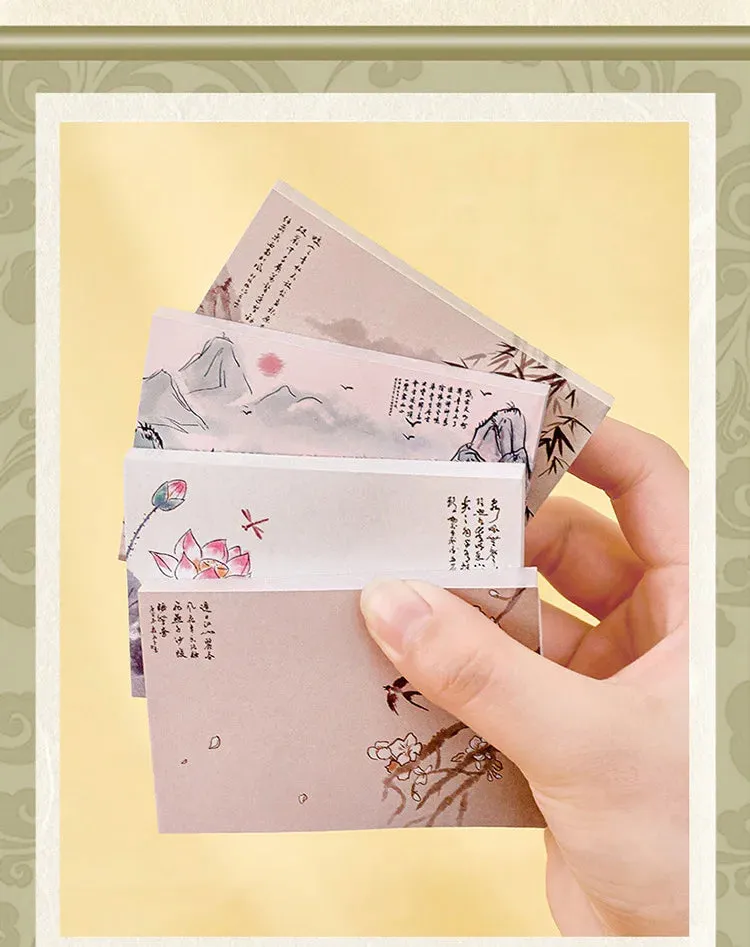 Chinese Style Memo Pad Note DIY Notepad Diary Stationery for Scrapbooking Office School Supplies