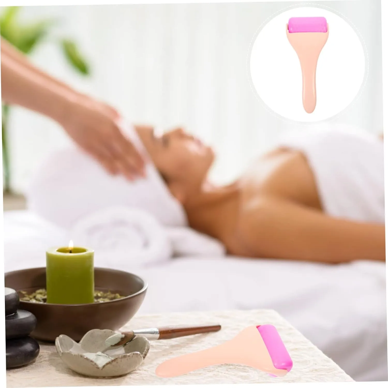 CLISPEED Facial Massage Roller for Eye Care Ergonomic Design for Comfortable Reduces Puffiness and Dark Circles Tool for Home and Travel