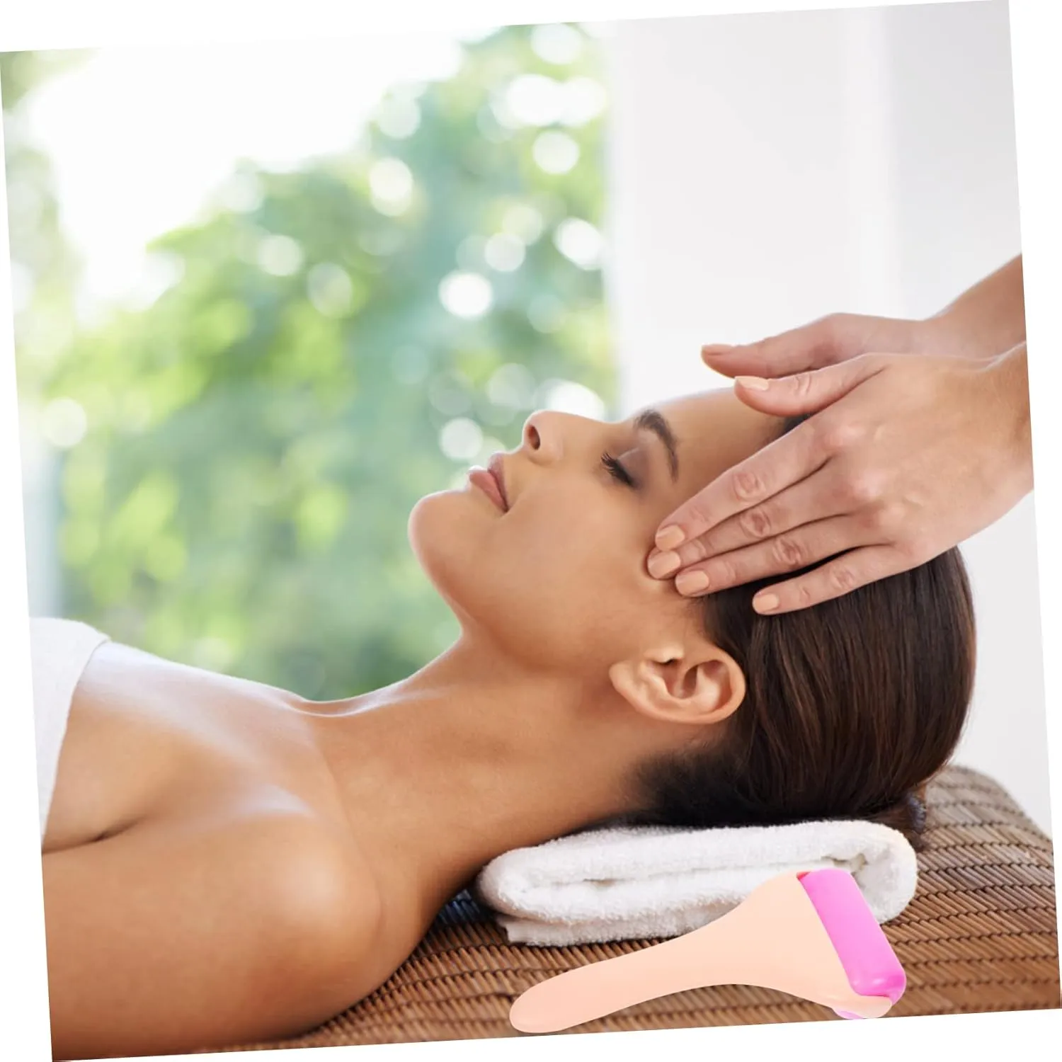 CLISPEED Facial Massage Roller for Eye Care Ergonomic Design for Comfortable Reduces Puffiness and Dark Circles Tool for Home and Travel