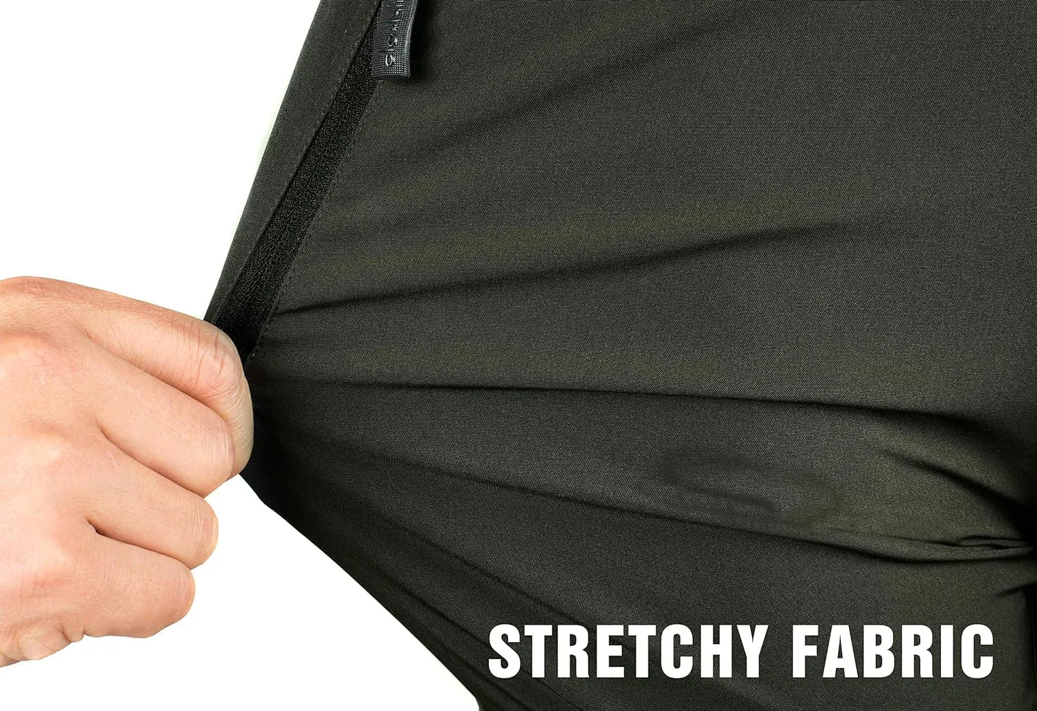 clothin Men's Elastic-Waist Travel Pant Stretchy Lightweight Pant Multi-Pockets Quick Dry Breathable