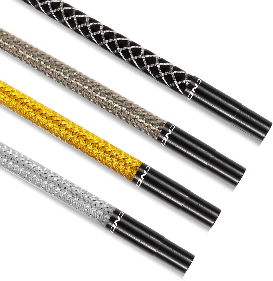CNC Road Bike Brake Cable Kit,Universal Brake Cable Housing Coated Braided & Teflon Inner line for Bicycle Road Bike（Black/Gold/Silver/Titanium Silver）