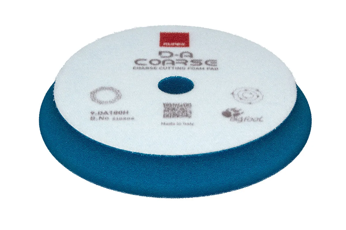 Coarse Blue DA foam pad, contour edge design, 150mm(6in)