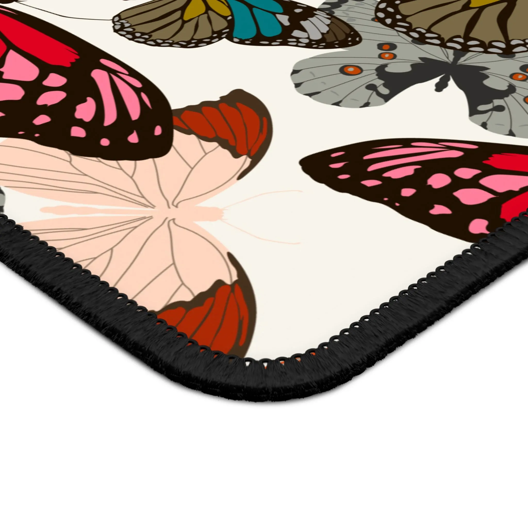 Colorful Butterfly Gaming Mouse Pad - Unique Desk Accessory for Creatives