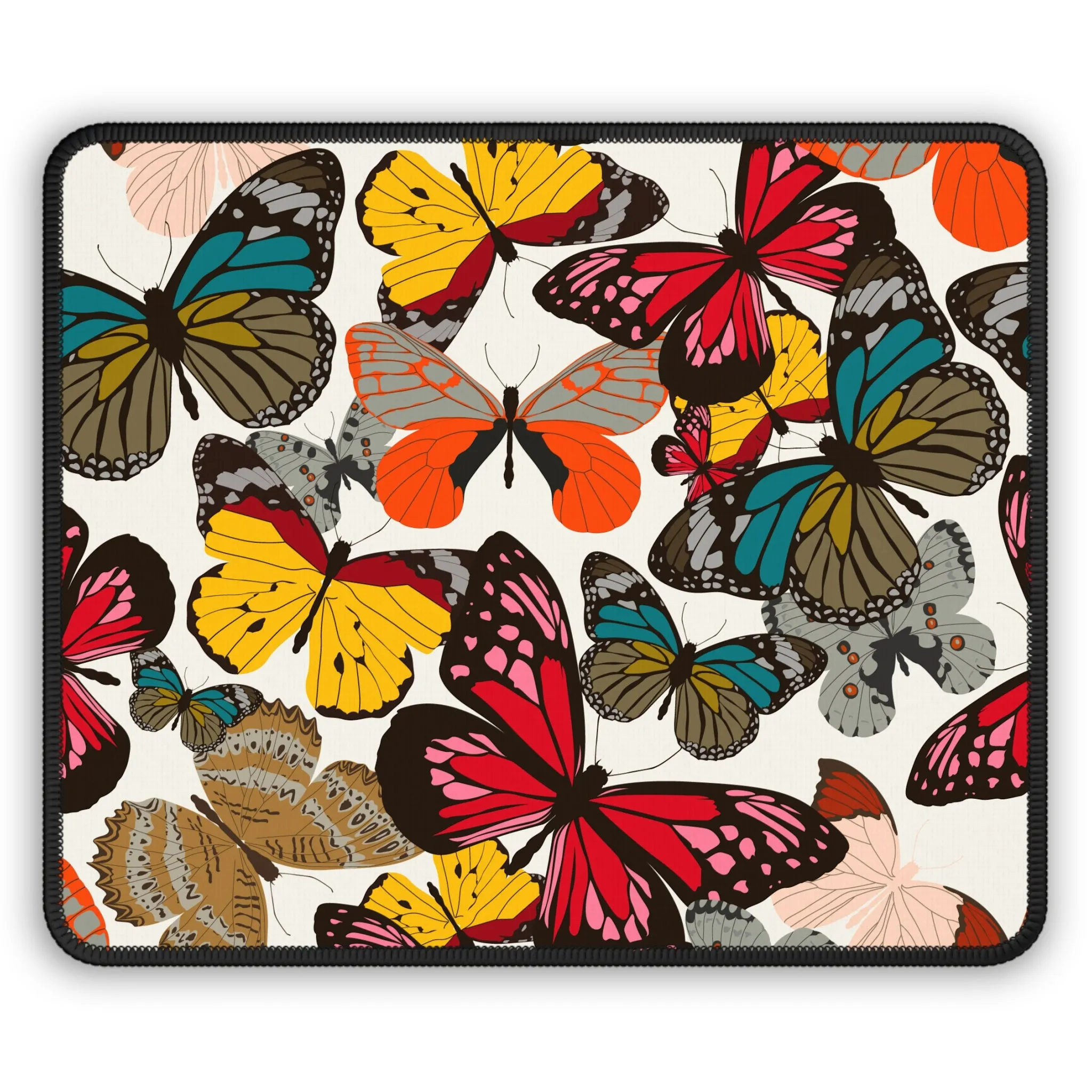 Colorful Butterfly Gaming Mouse Pad - Unique Desk Accessory for Creatives