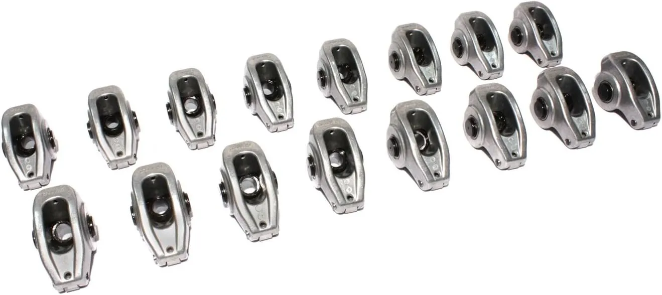 COMP Cams 17044-16 High Energy Aluminum 1.6 Ratio Roller Rocker Set AMC, SBF, Olds w/ 7/16" Stud