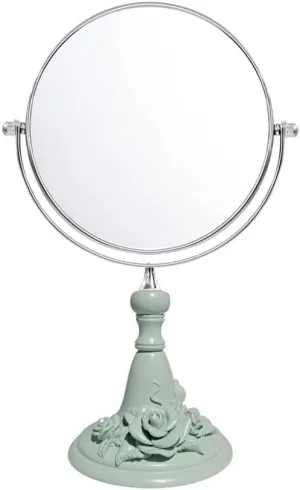 Compact Vanity Mirror Nordic Double-Sided Mirror Desktop High-Definition Makeup Mirror Portable Makeup Mirror Beauty Folding Small Mirror Salon Hairdressing Mirror (Color