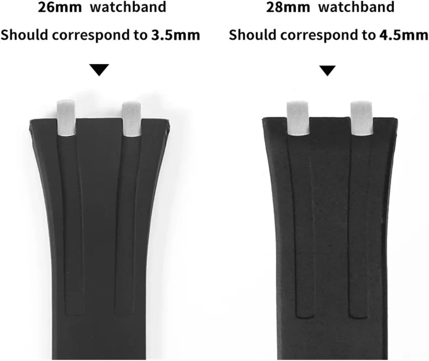 Compatible with AP Royal Oak Offshore Bracelet Compatible with Audemars and Piguet 15400/15500/26331/15202 Watchband 3.5/4.5mm End Link Conversion Kit(Golden-4.5mm)