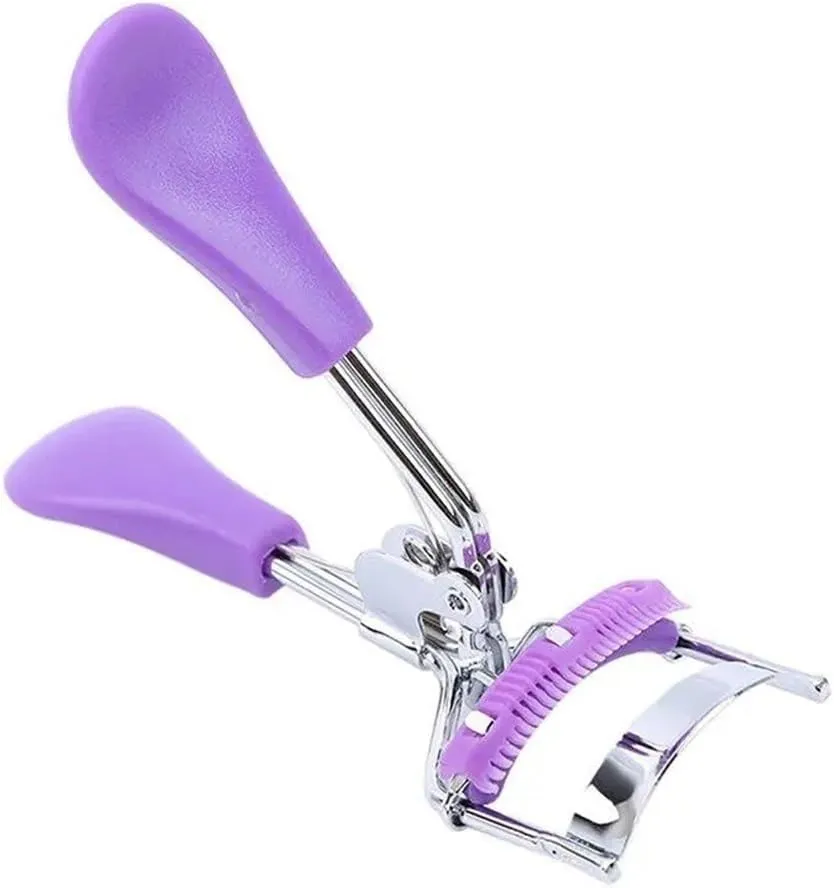Convenient Metal Eyelash Curler Push Up Eyelash Curler Eyelash Curler with Comfort Grip Effortless Cosmetic Tools Lash Curler Beauty Products Easy to Use Curl Eye Shapes