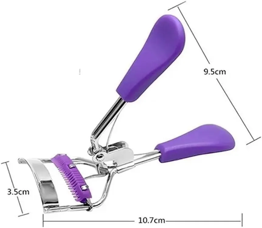 Convenient Metal Eyelash Curler Push Up Eyelash Curler Eyelash Curler with Comfort Grip Effortless Cosmetic Tools Lash Curler Beauty Products Easy to Use Curl Eye Shapes