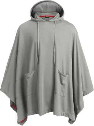 COOFANDY Unisex Casual Hooded Poncho Cape Cloak Fashion Coat Hoodie Pullover with Pocket