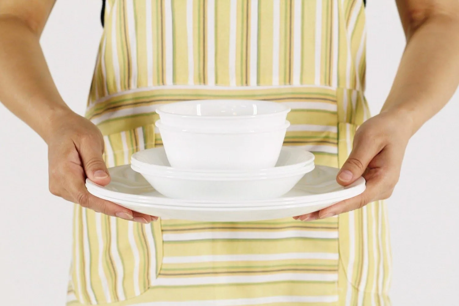 CORELLE CP-9640 Winter Frost White Large Bowl, J432-N, Set of 5
