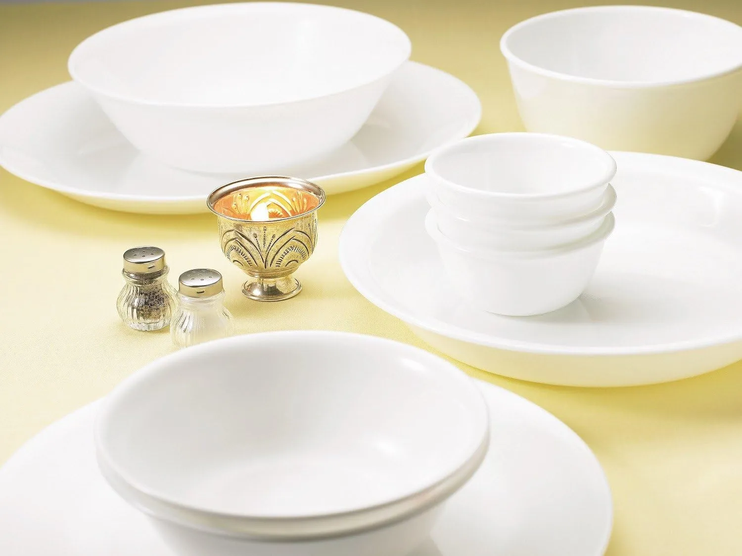 CORELLE CP-9640 Winter Frost White Large Bowl, J432-N, Set of 5