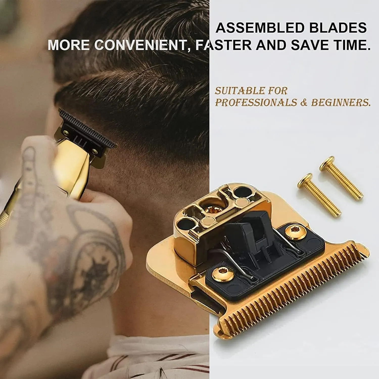 COSYONALL Trimmer Replacement Blade for Babyliss FX787 & FX726 Hair Trimmers,DLC 2.0 Clipper Replacement Blades Compatible with BaByliss Pro Barberology Trimmer Blades