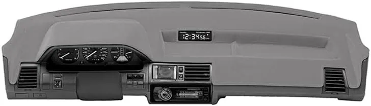 Coverking Dash Cover Mat Pad Custom Designed for Select Hyundai Kona Dashboards: Velour Material, Gray