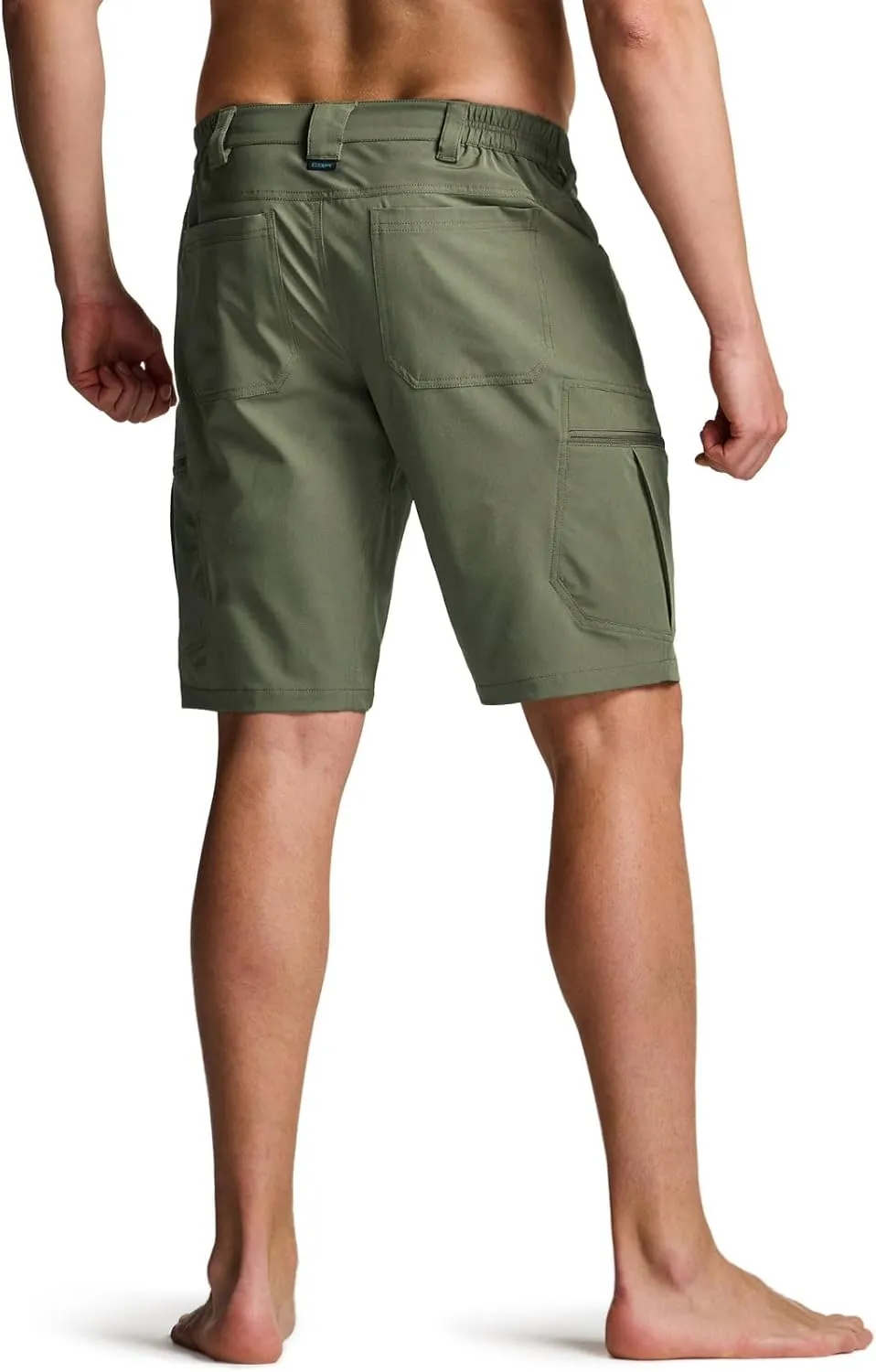 CQR Men's Quick Dry Stretch Hiking Cargo Shorts, Lightweight Water Resistant Tactical Casual, Golf & Outdoor with Pockets