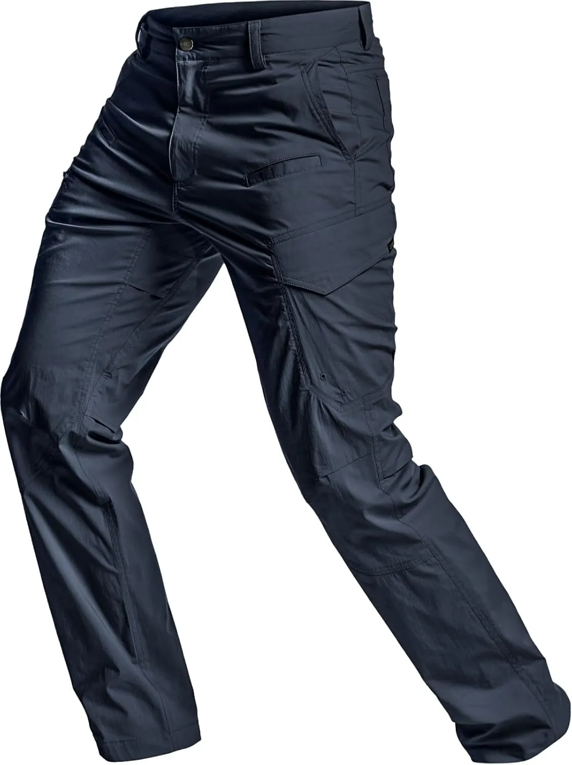 CQR Men's Quick Dry Tactical Pants, Water Resistant Outdoor Pants, Lightweight Stretch Cargo Work Hiking Pants