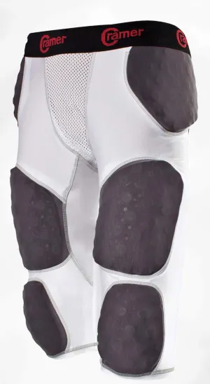 Cramer Men's Adult 7 pad girlde Integrated, White, 3X-Large