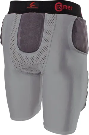 Cramer Skill 5 Pad Football Girdle with Integrated Hip, Thigh and Tailbone Pads, Lightweight Collegiate