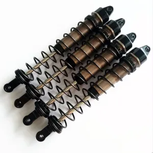 CrazyRacer Aluminum Big Bore Shock (165MM) W/ 5MM Steel Shaft 16.8MM Shock Body for 1/8 HPI Savage Flux HP X XL 4.6 5.9 A720-4pcs Set