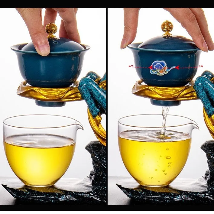 Creative Deer Glass Teapot Heat-resistant Glass Teapot Infuser Tea Drip Pot