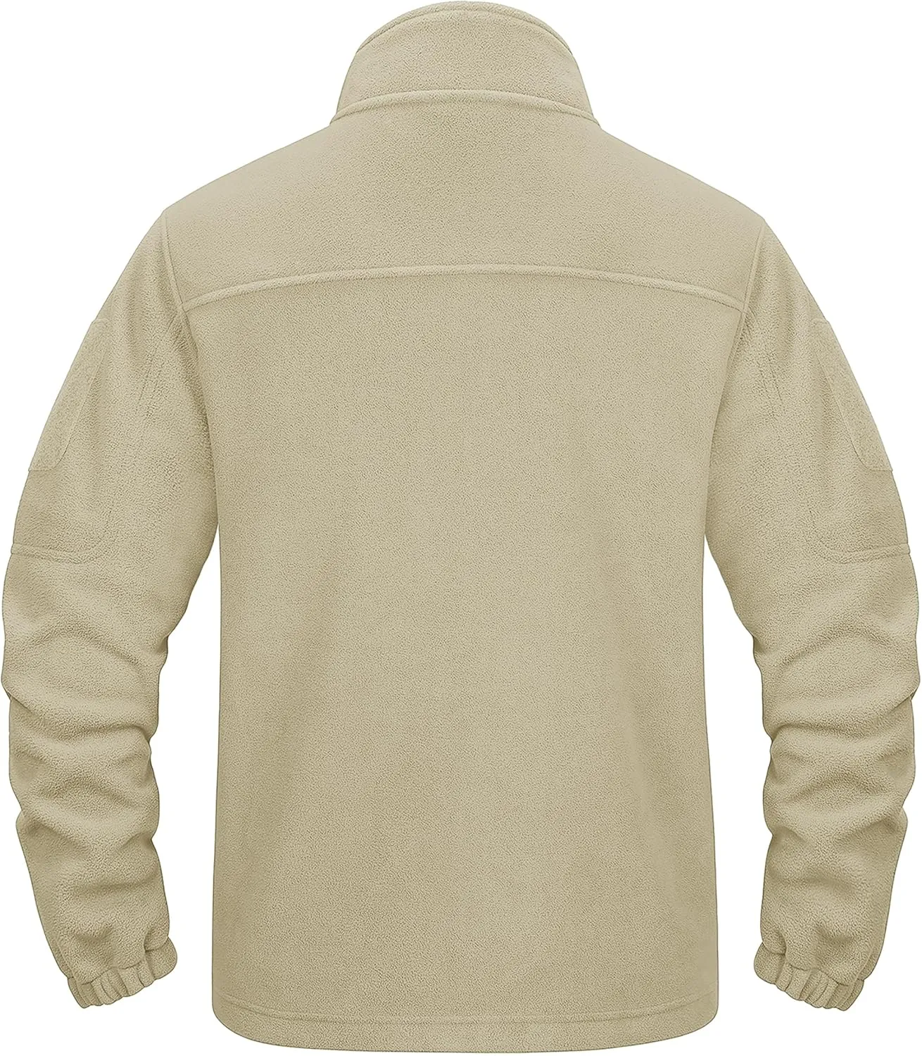 CRYSULLY Men's Fleece Jacket Tactical Full-Zip Winter Coat Jackets Multi Pockets