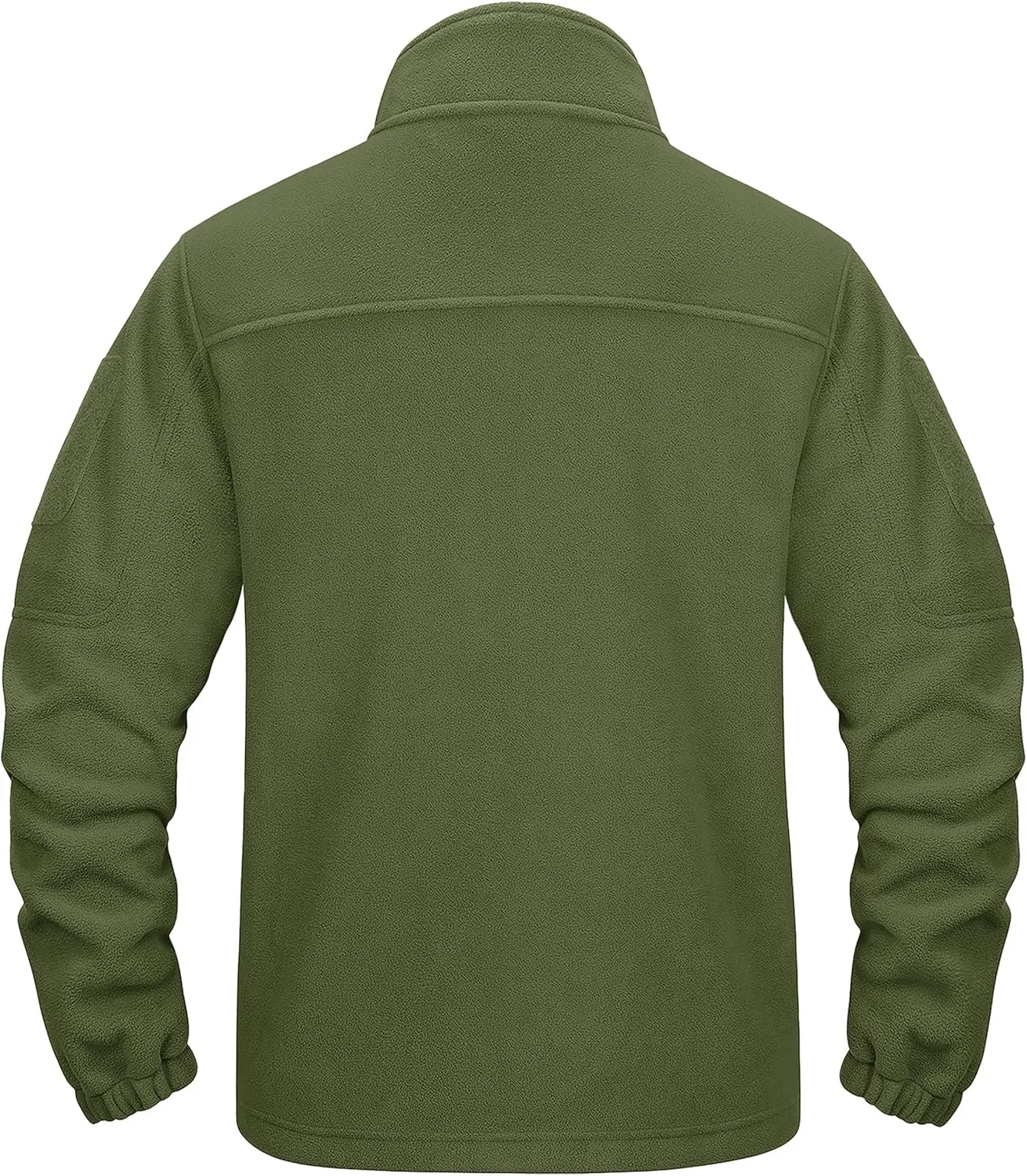CRYSULLY Men's Fleece Jacket Tactical Full-Zip Winter Coat Jackets Multi Pockets