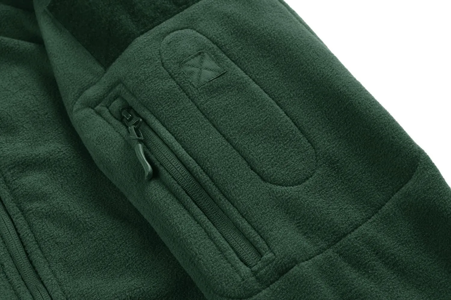 CRYSULLY Men's Military Tactical Sport Warm Fleece Hooded Outdoor Adventure Jacket Coats