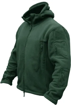 CRYSULLY Men's Military Tactical Sport Warm Fleece Hooded Outdoor Adventure Jacket Coats